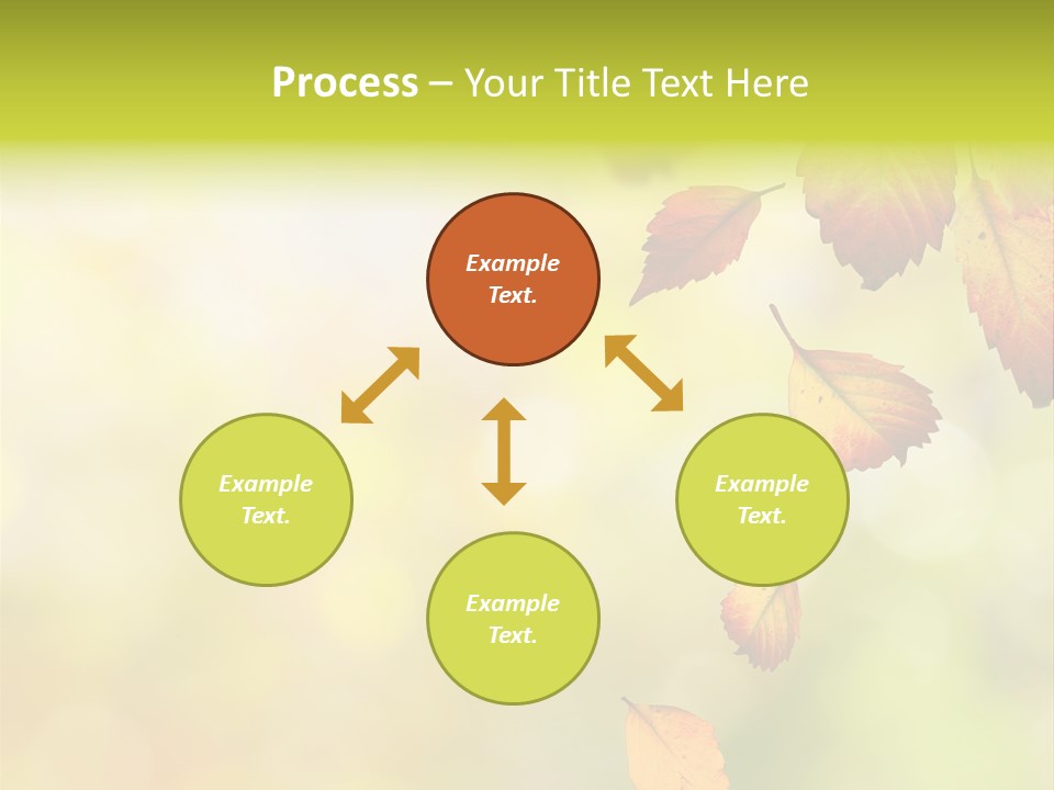 Pattern Fall Leaf PowerPoint Template