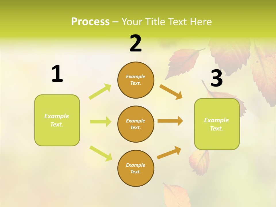 Pattern Fall Leaf PowerPoint Template