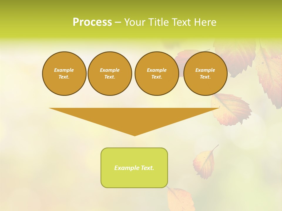 Pattern Fall Leaf PowerPoint Template
