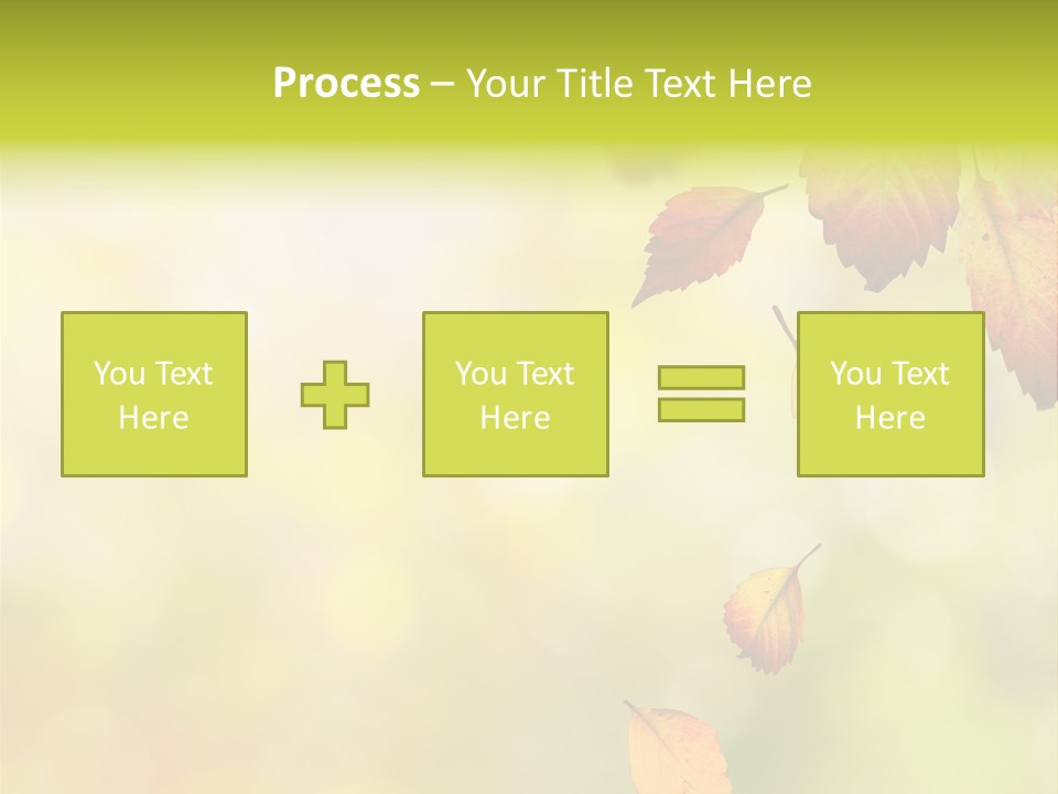 Pattern Fall Leaf PowerPoint Template