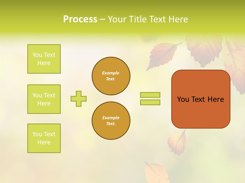 Pattern Fall Leaf PowerPoint Template