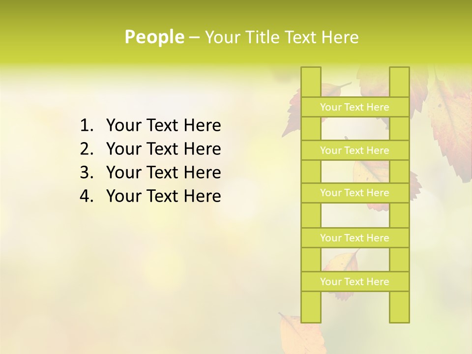 Pattern Fall Leaf PowerPoint Template