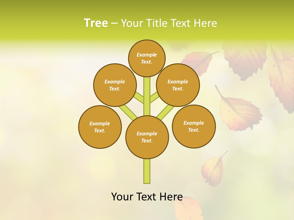 Pattern Fall Leaf PowerPoint Template