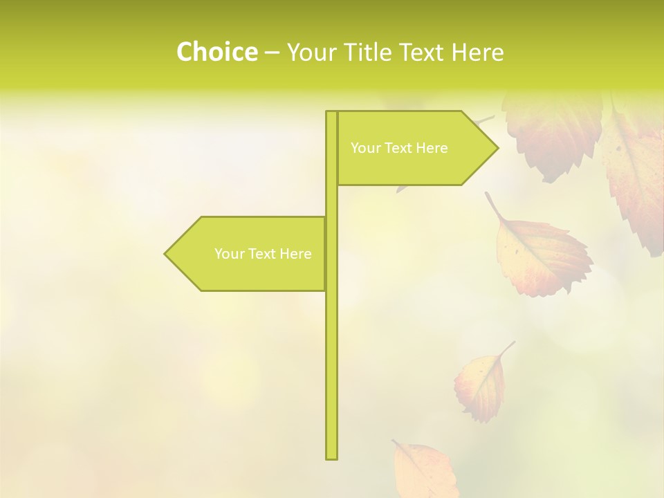 Pattern Fall Leaf PowerPoint Template