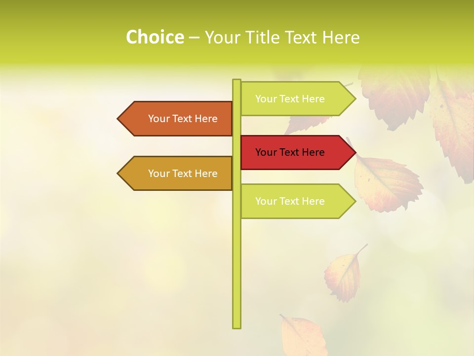 Pattern Fall Leaf PowerPoint Template
