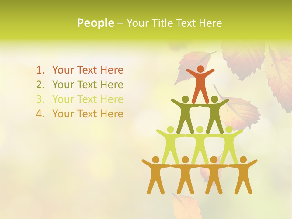 Pattern Fall Leaf PowerPoint Template
