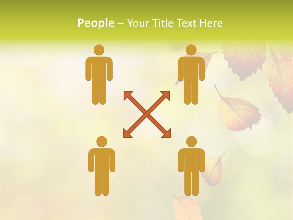 Pattern Fall Leaf PowerPoint Template