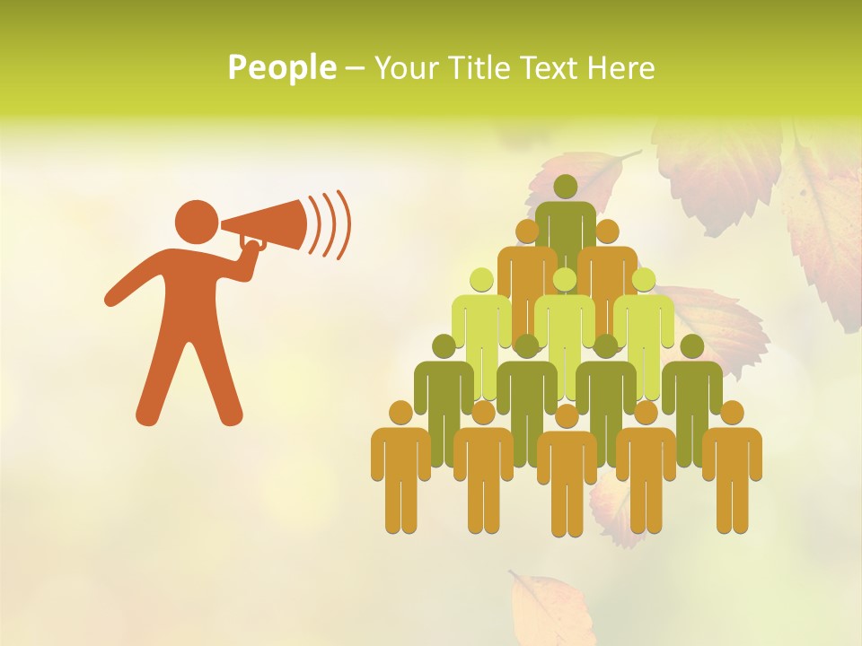 Pattern Fall Leaf PowerPoint Template