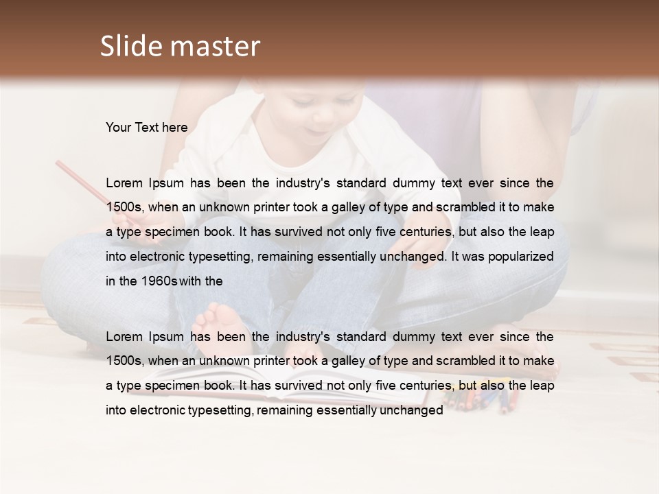 Room Happy Little PowerPoint Template