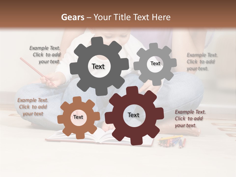 Room Happy Little PowerPoint Template