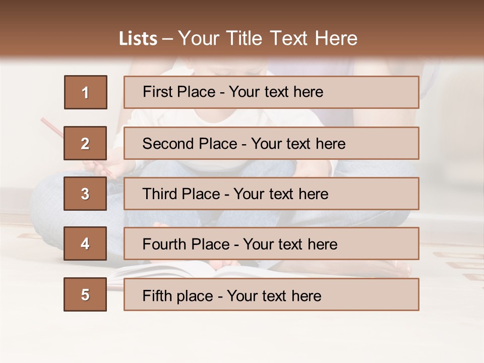 Room Happy Little PowerPoint Template