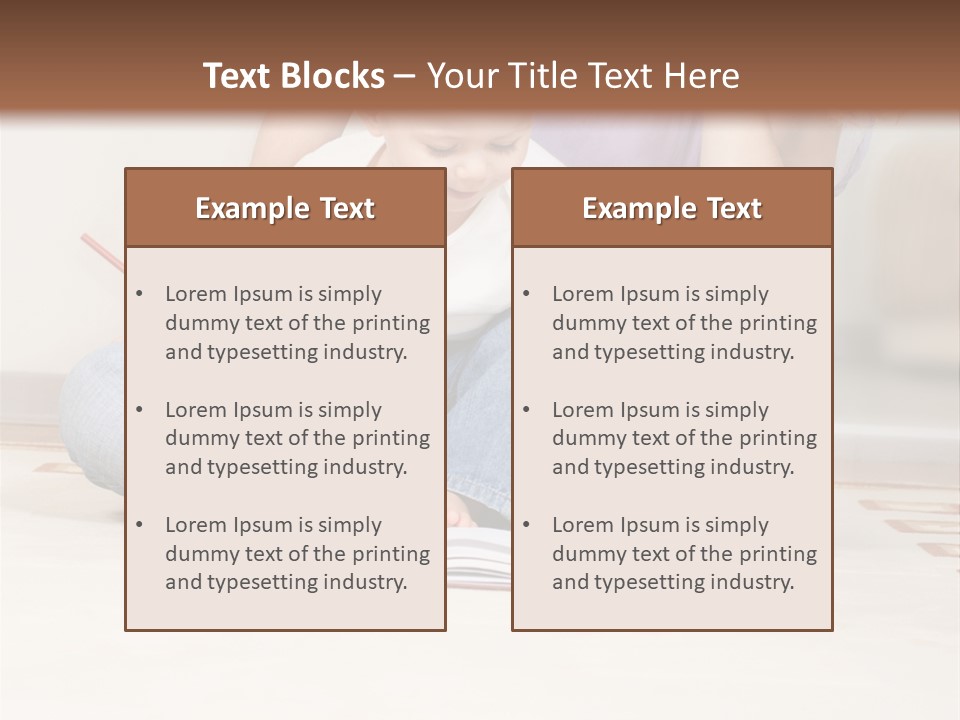 Room Happy Little PowerPoint Template