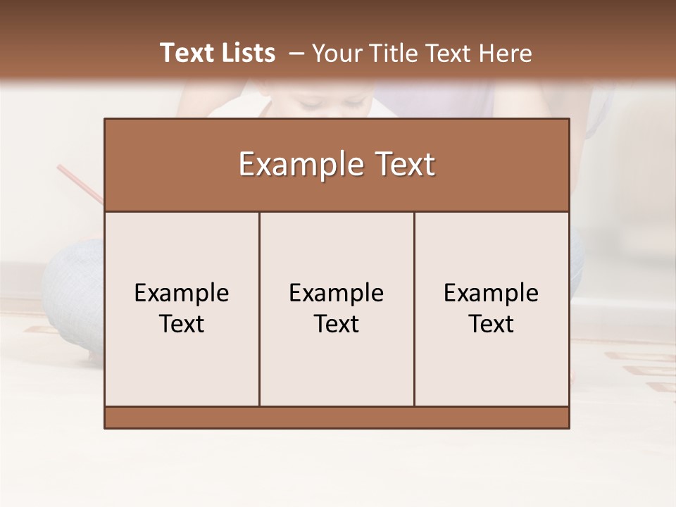 Room Happy Little PowerPoint Template