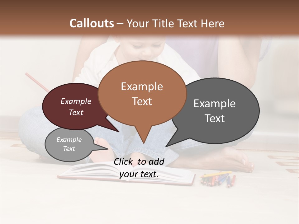 Room Happy Little PowerPoint Template