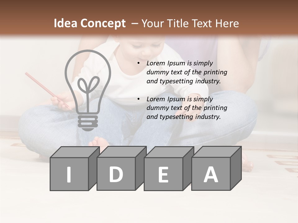 Room Happy Little PowerPoint Template