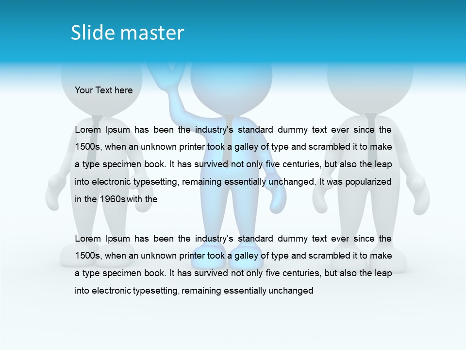 Businessman Chatting Person PowerPoint Template