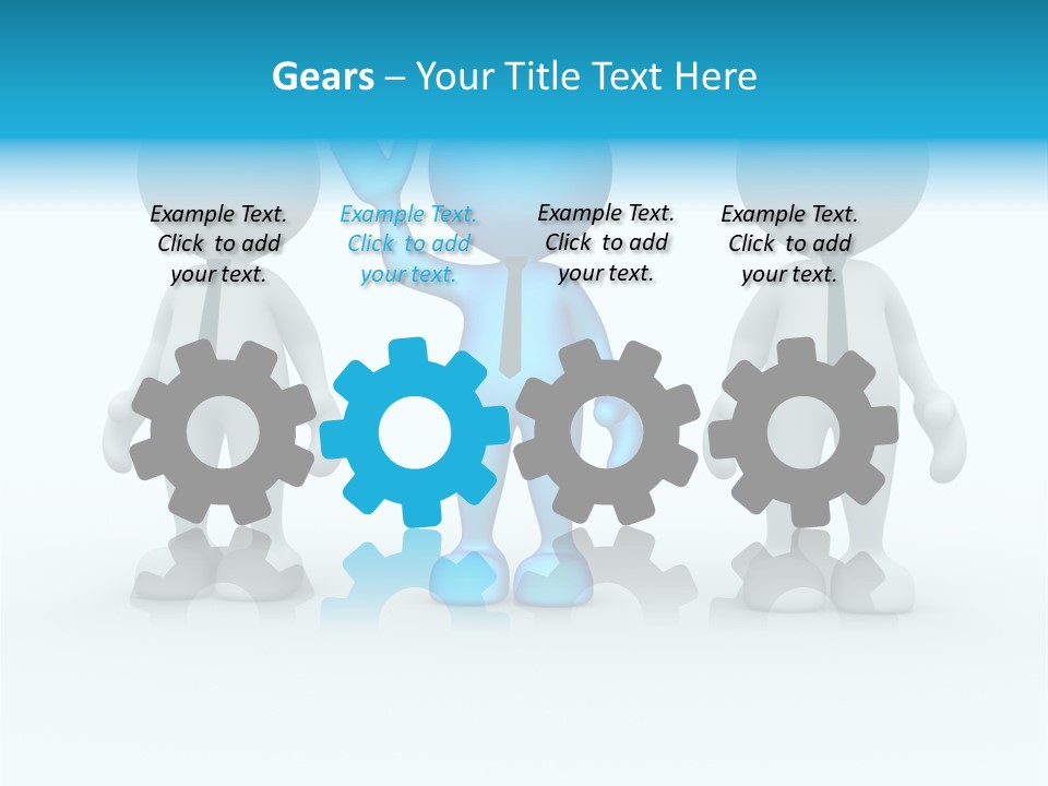 Businessman Chatting Person PowerPoint Template