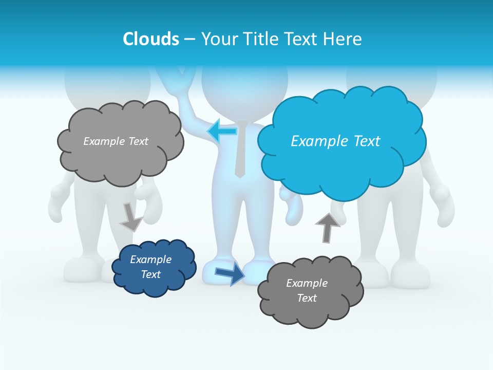 Businessman Chatting Person PowerPoint Template