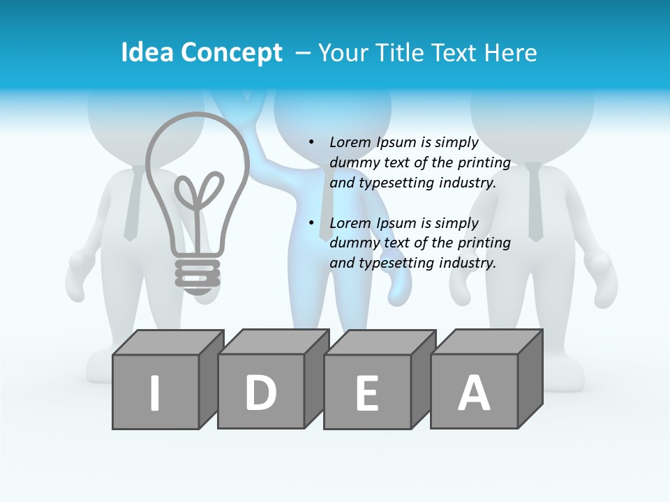 Businessman Chatting Person PowerPoint Template