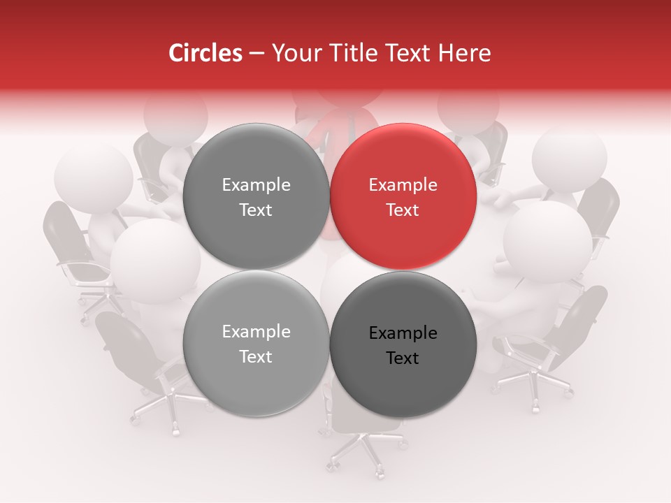 Chairs Puppets Person PowerPoint Template