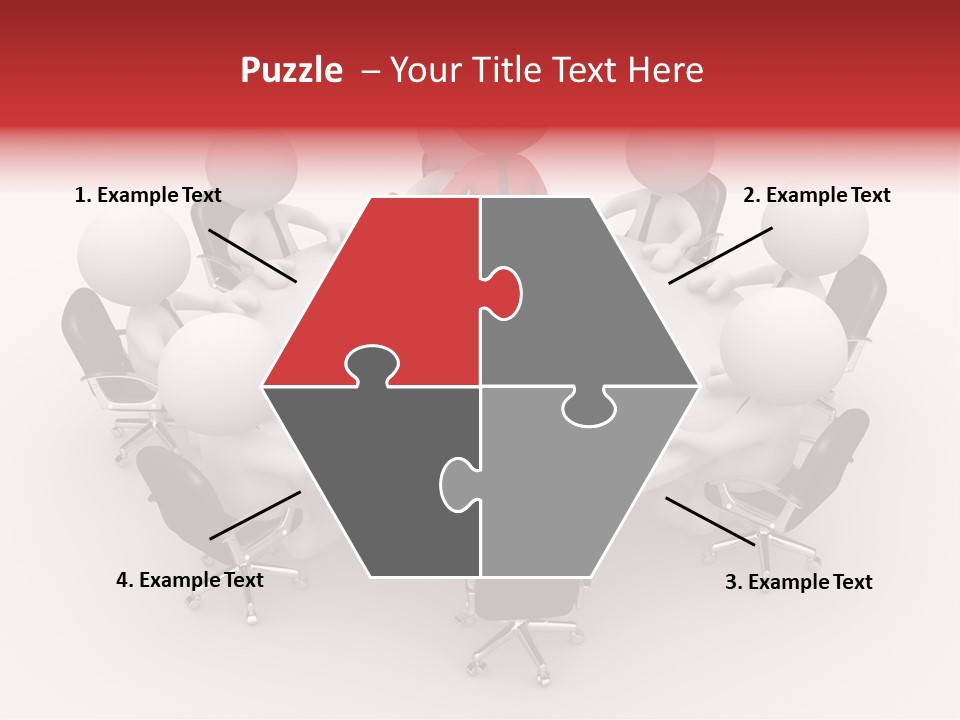 Chairs Puppets Person PowerPoint Template