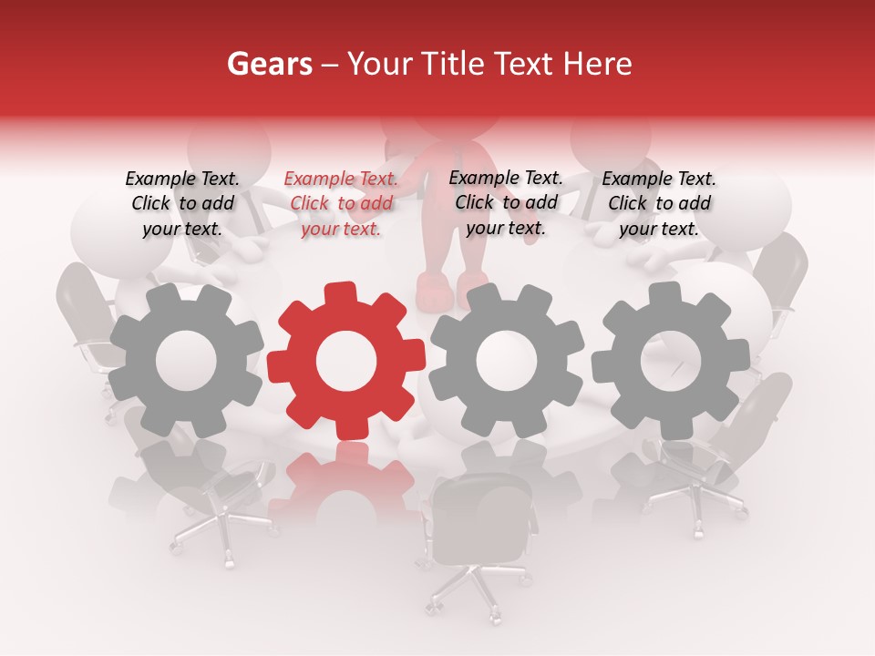 Chairs Puppets Person PowerPoint Template