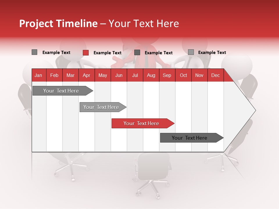 Chairs Puppets Person PowerPoint Template