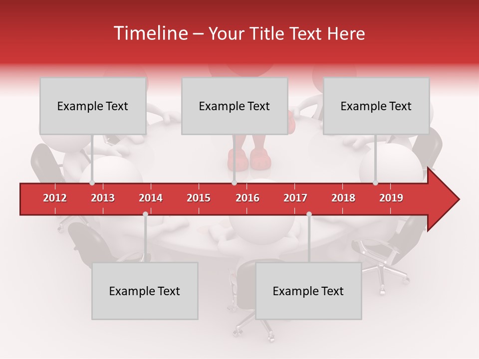 Chairs Puppets Person PowerPoint Template