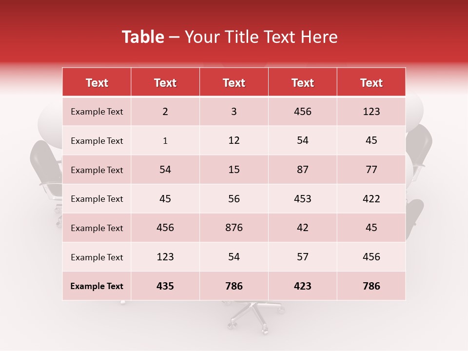 Chairs Puppets Person PowerPoint Template