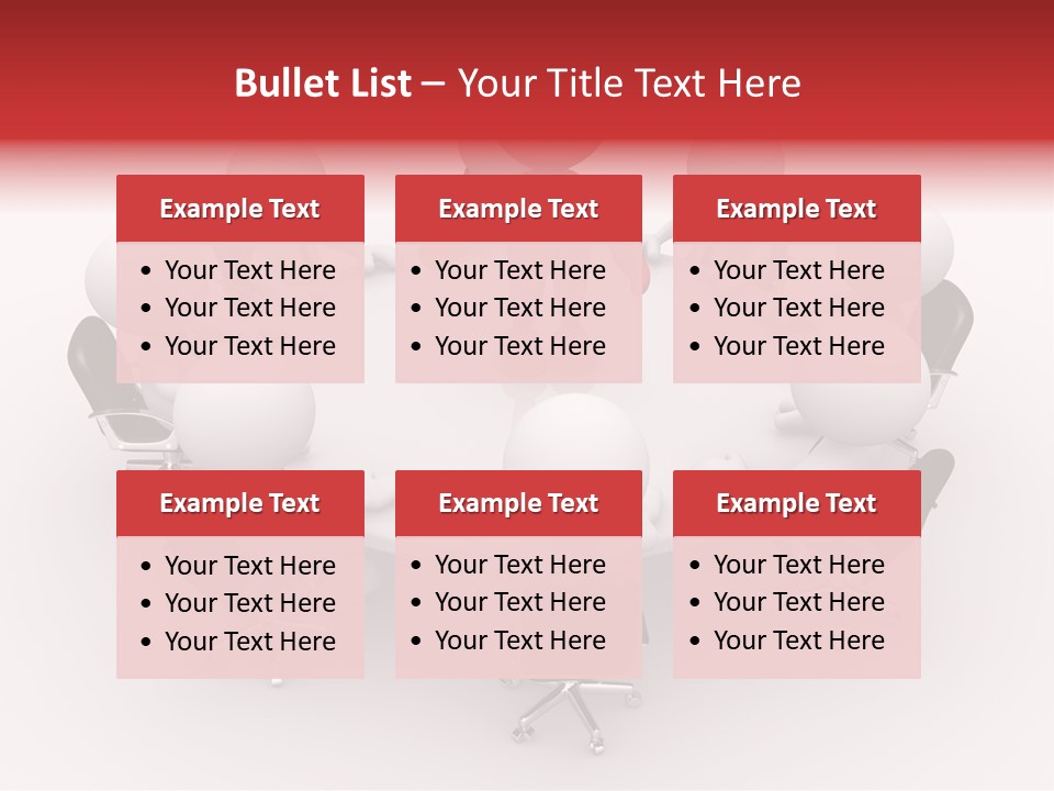 Chairs Puppets Person PowerPoint Template