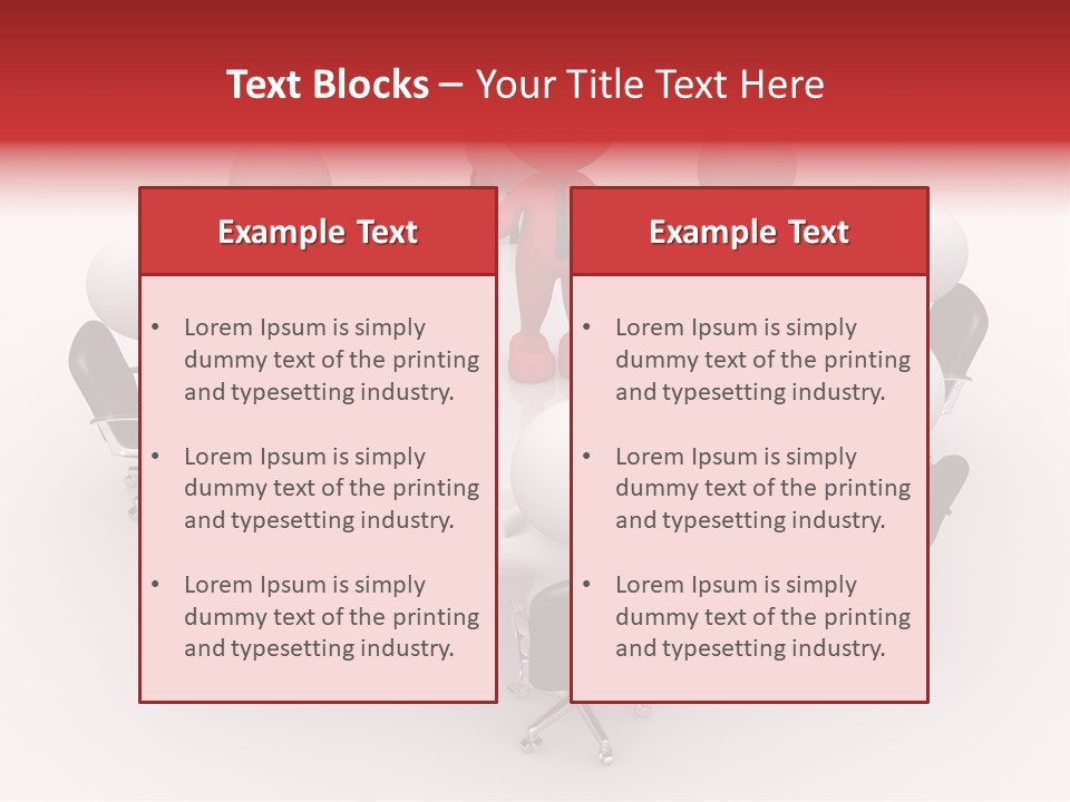 Chairs Puppets Person PowerPoint Template