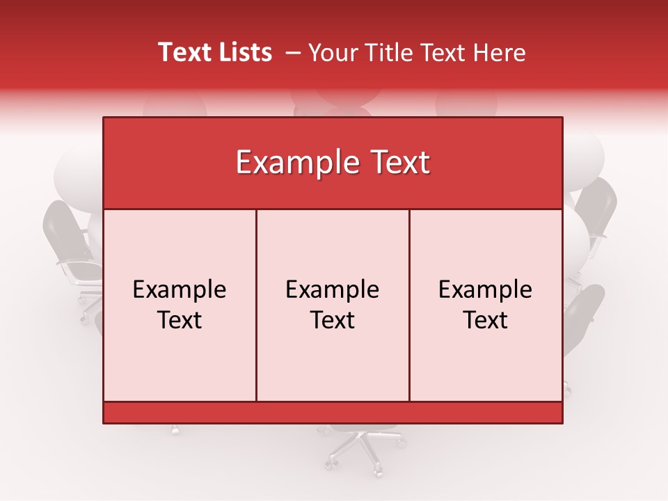 Chairs Puppets Person PowerPoint Template