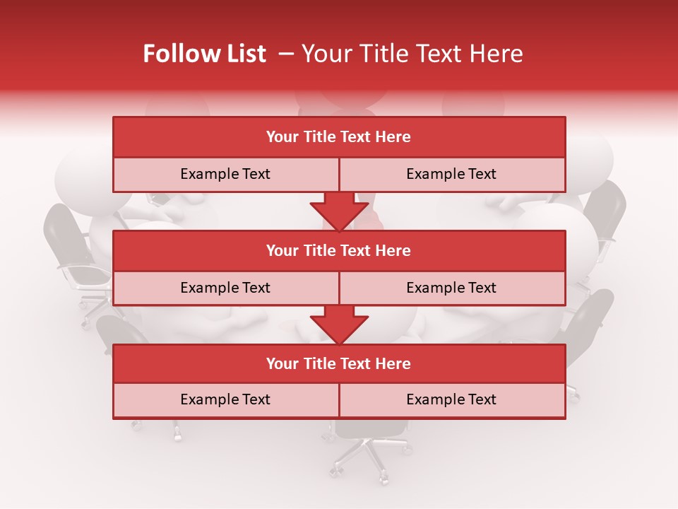 Chairs Puppets Person PowerPoint Template