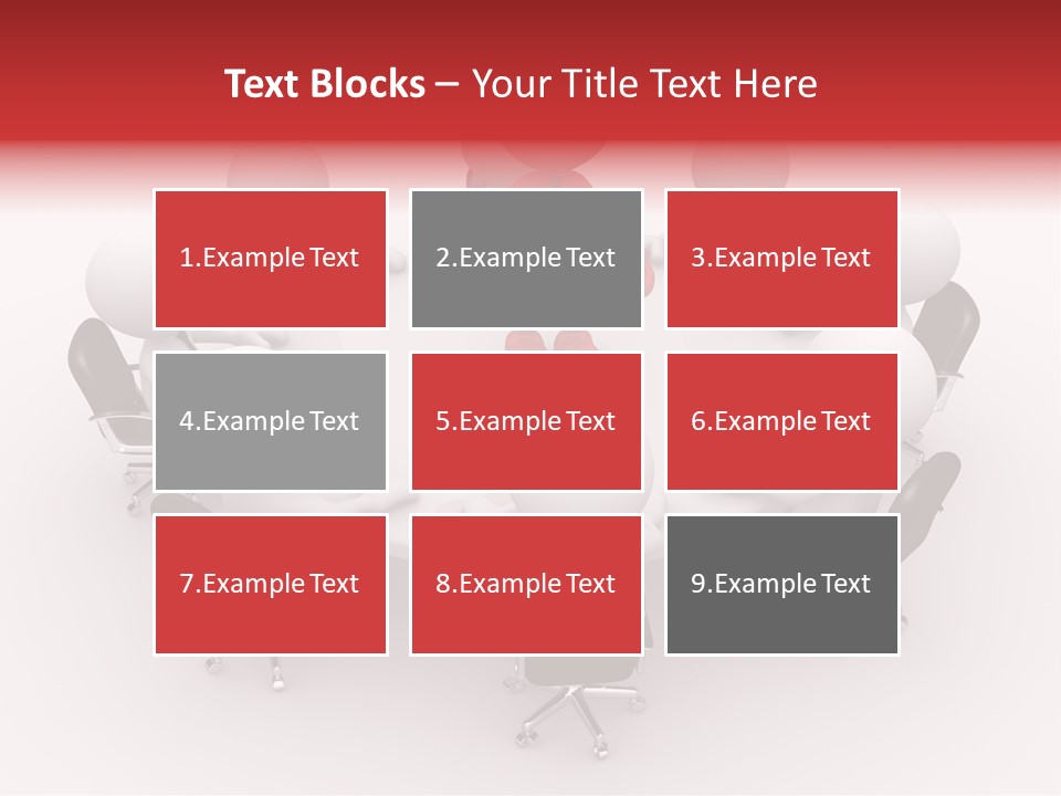 Chairs Puppets Person PowerPoint Template