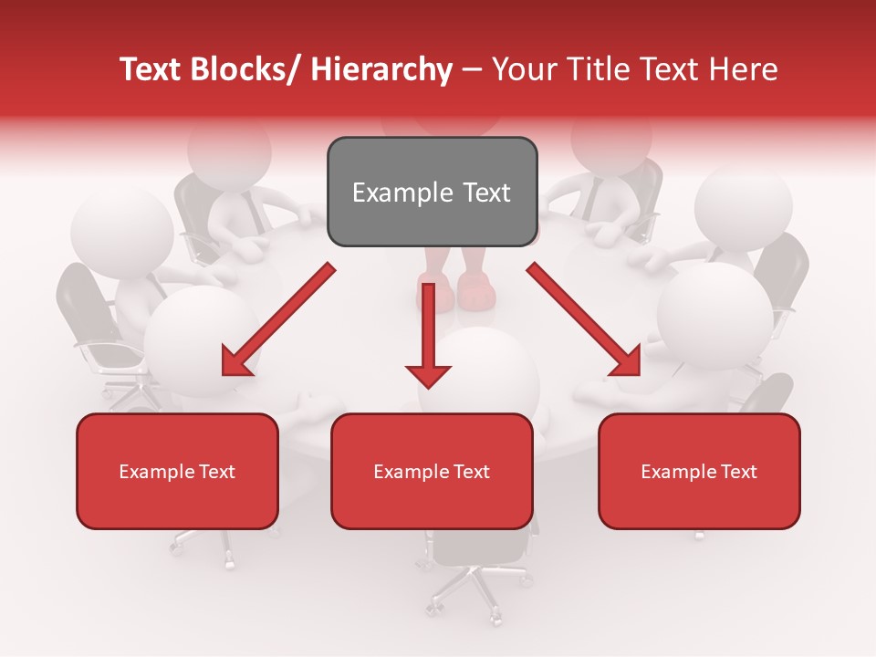 Chairs Puppets Person PowerPoint Template