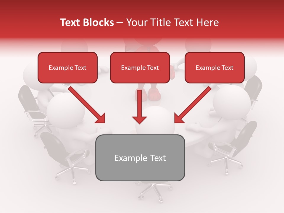 Chairs Puppets Person PowerPoint Template