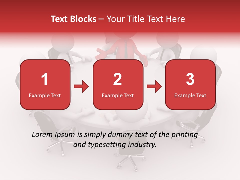 Chairs Puppets Person PowerPoint Template