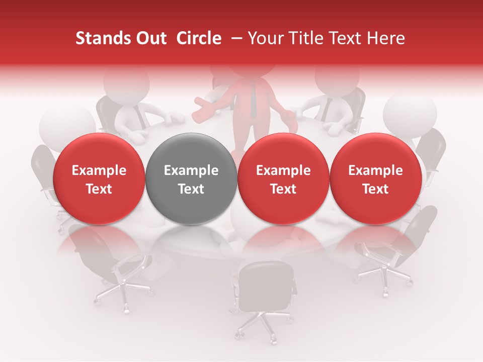 Chairs Puppets Person PowerPoint Template