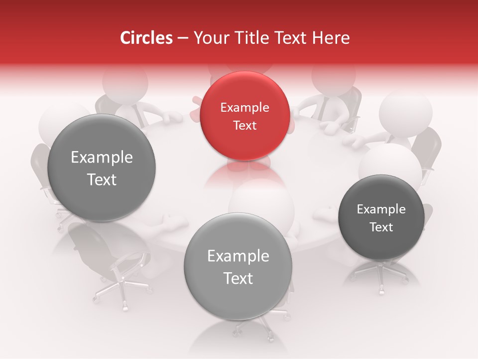 Chairs Puppets Person PowerPoint Template