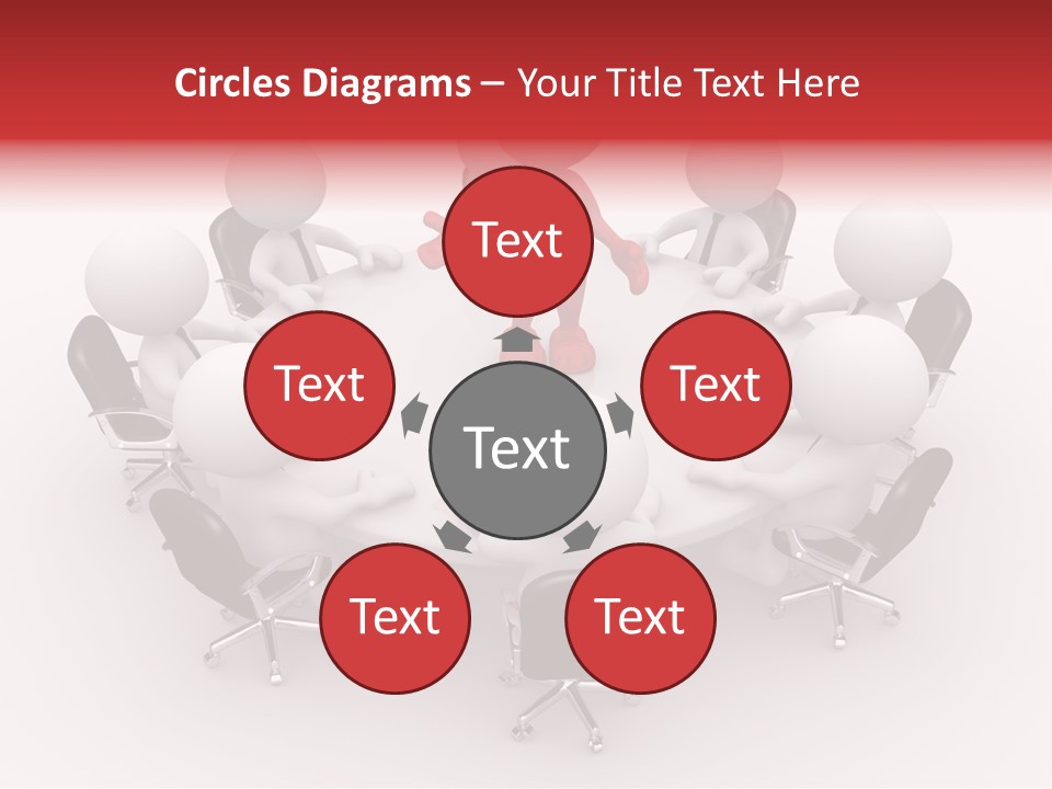 Chairs Puppets Person PowerPoint Template