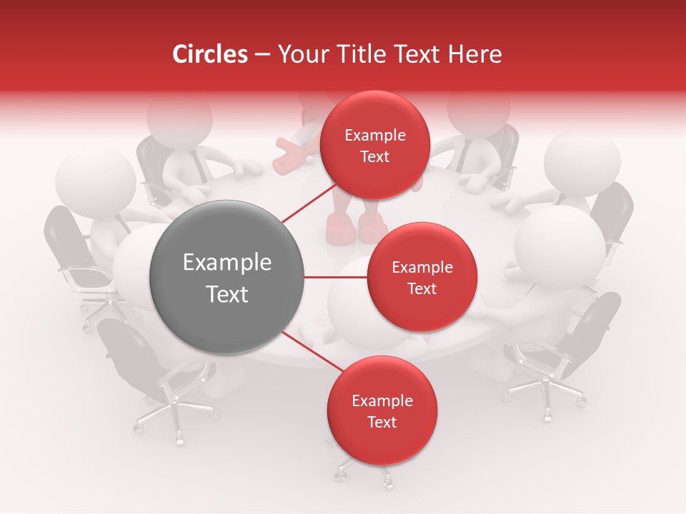 Chairs Puppets Person PowerPoint Template