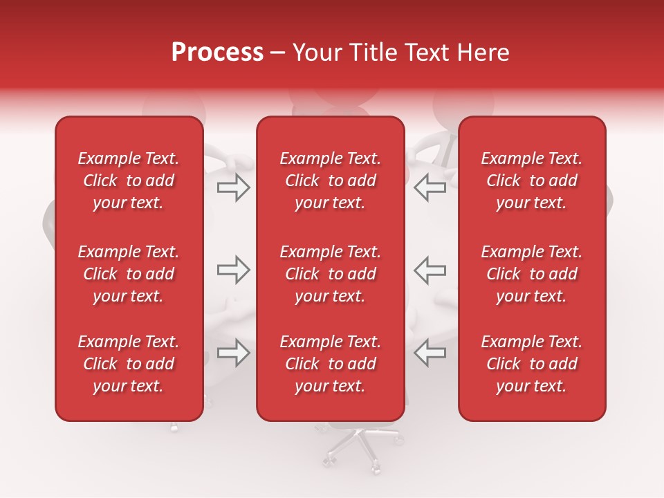 Chairs Puppets Person PowerPoint Template