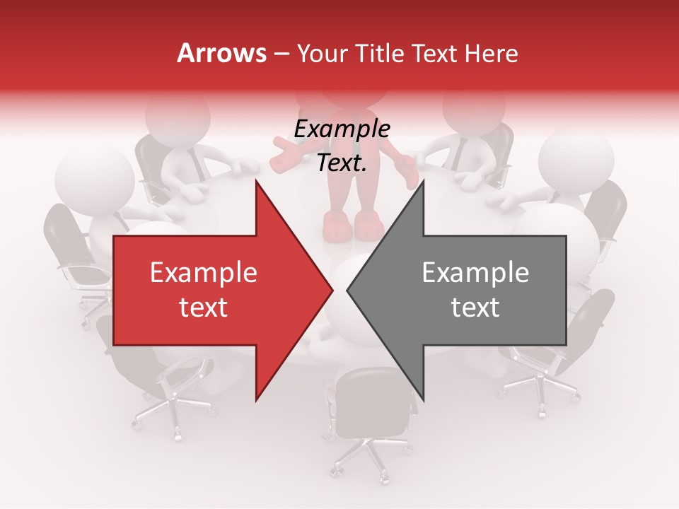 Chairs Puppets Person PowerPoint Template