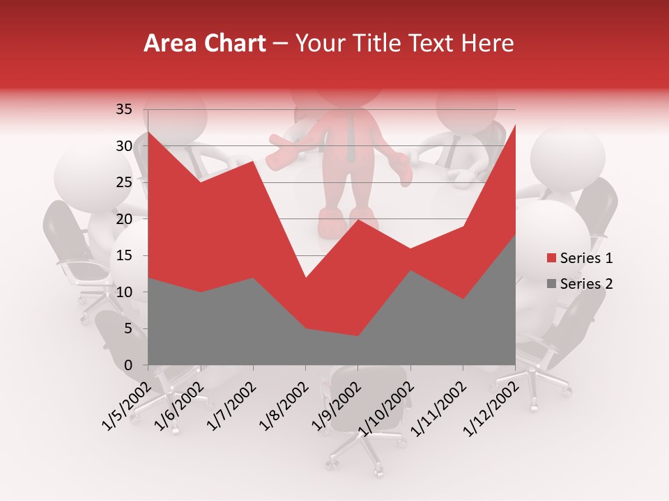 Chairs Puppets Person PowerPoint Template