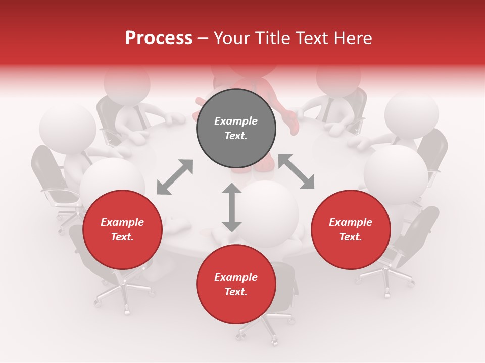 Chairs Puppets Person PowerPoint Template