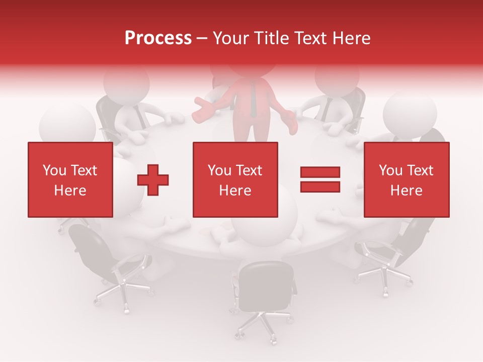 Chairs Puppets Person PowerPoint Template