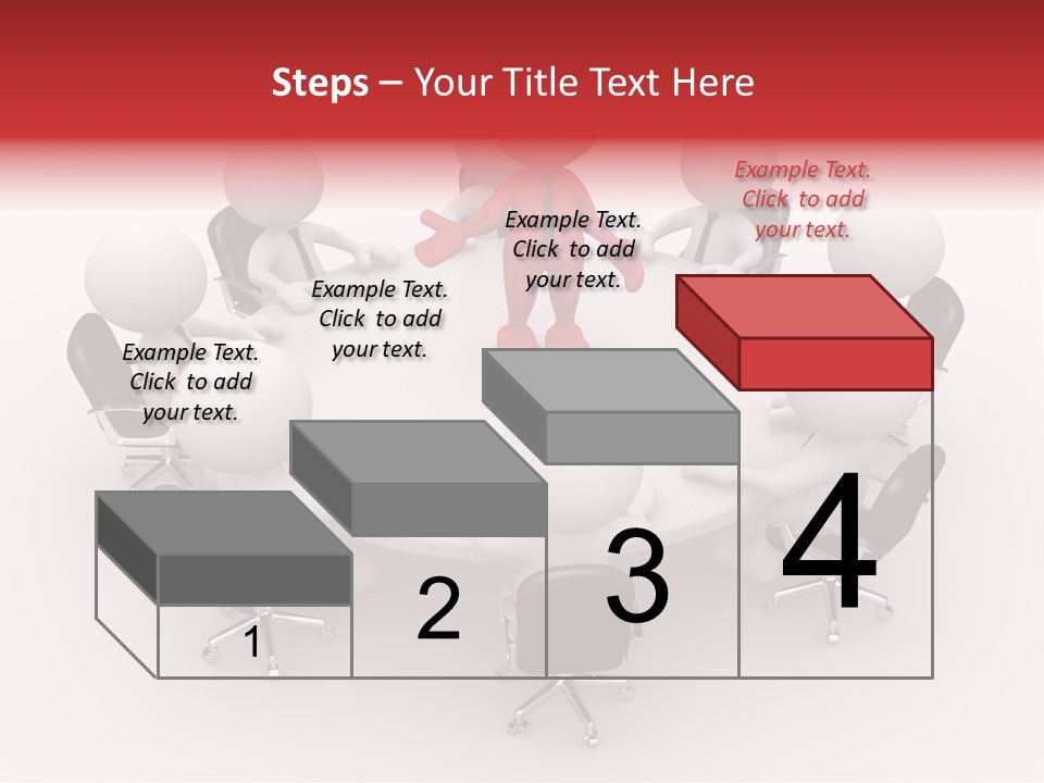 Chairs Puppets Person PowerPoint Template