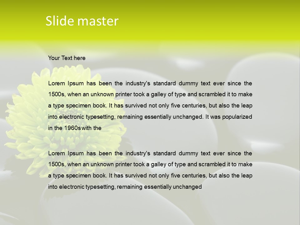 Tranquil Contrast Abstract PowerPoint Template