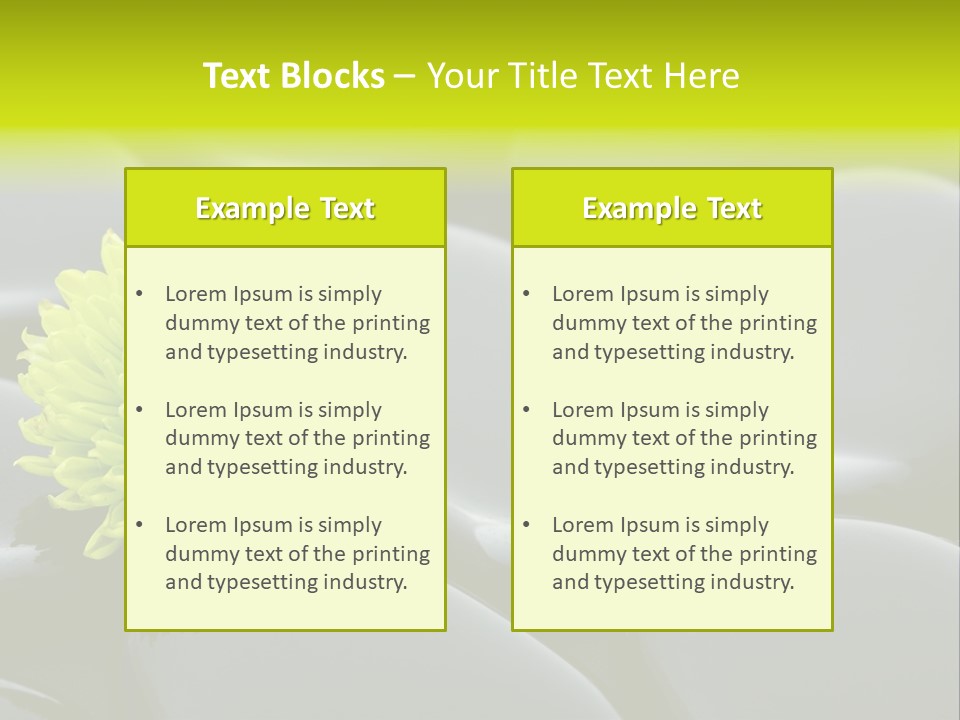 Tranquil Contrast Abstract PowerPoint Template
