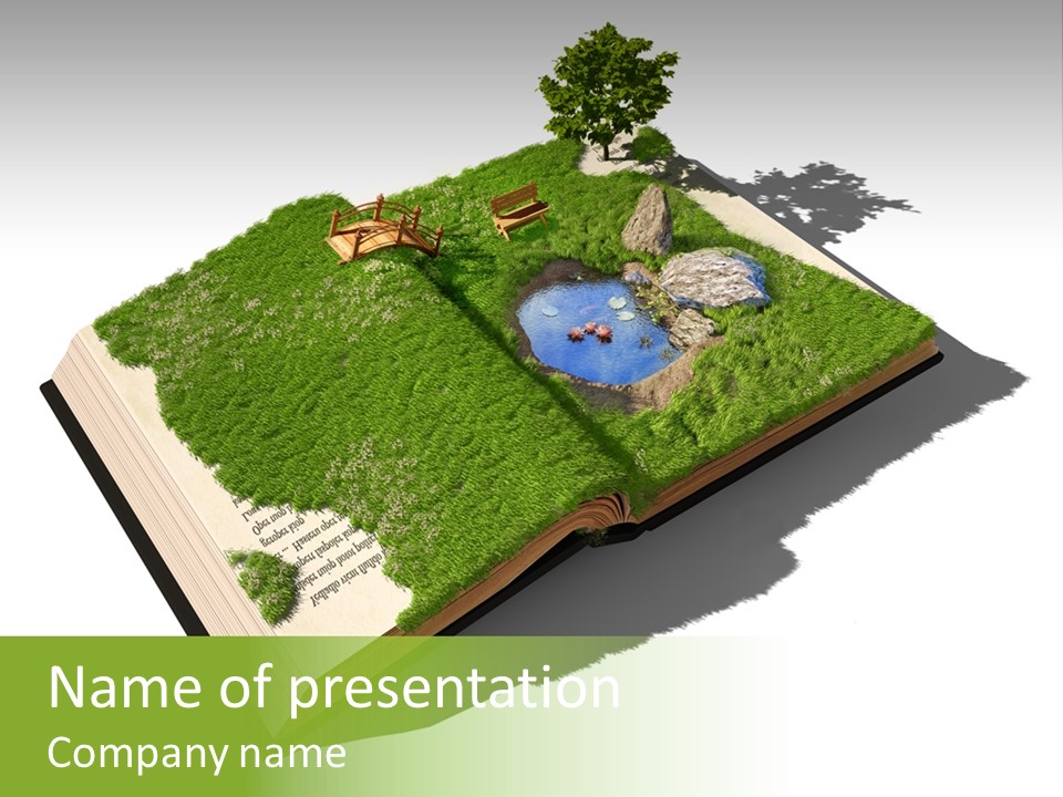 Literature Overgrown Nature PowerPoint Template